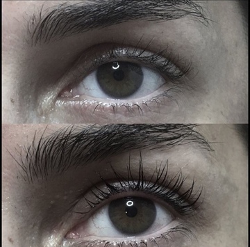 Réhaussement de cils + teinture 