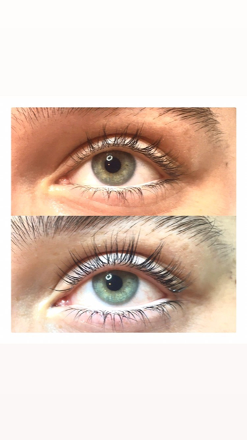 IMG_0094 (1) avant/apres rehaussement de cils avec YUMILASHES